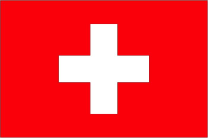 Schweizer Flagge aus Folie